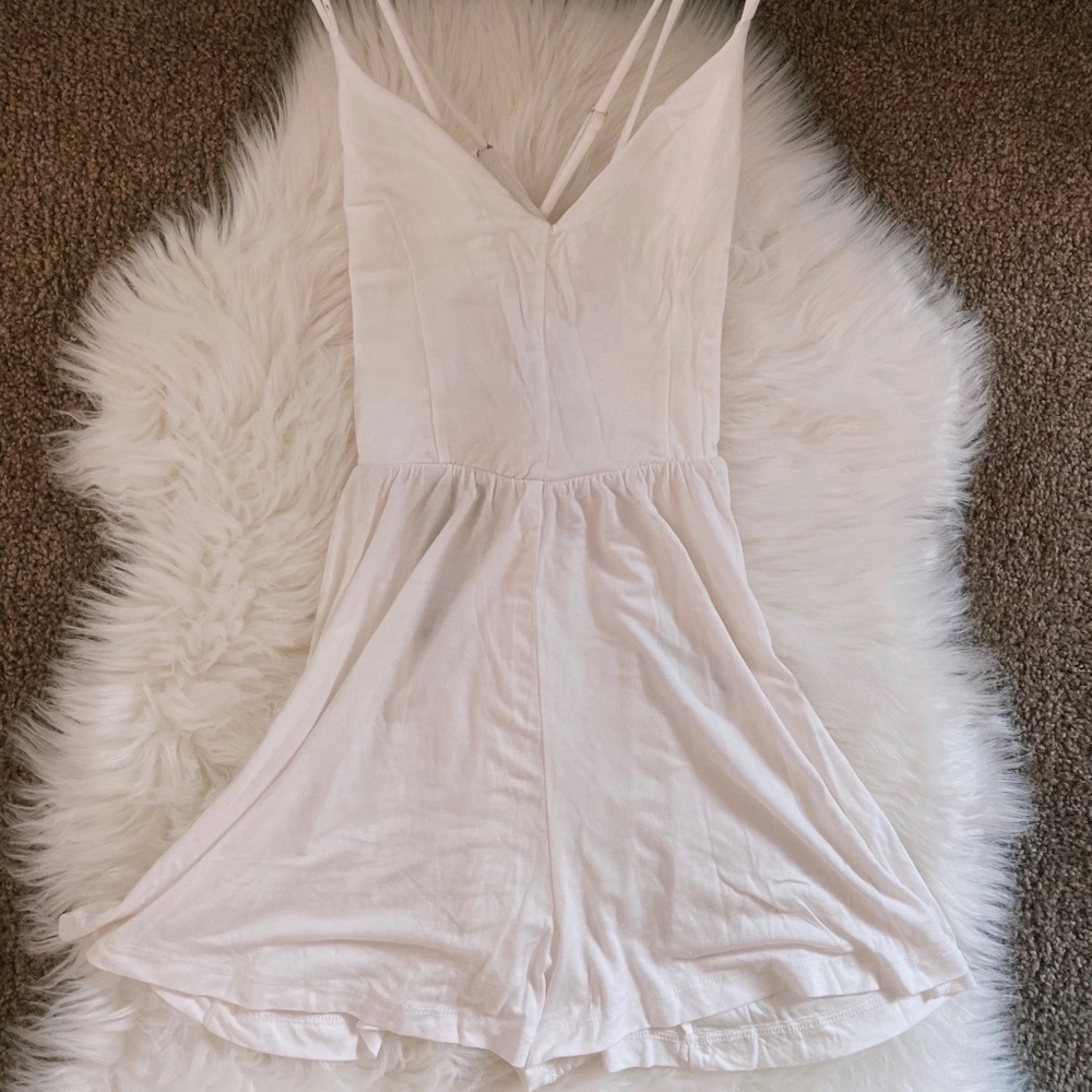 White Forever 21 Romper